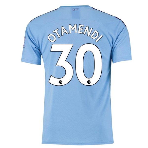 Camiseta Manchester City NO.30 Otamendi 1ª 2019 2020 Azul